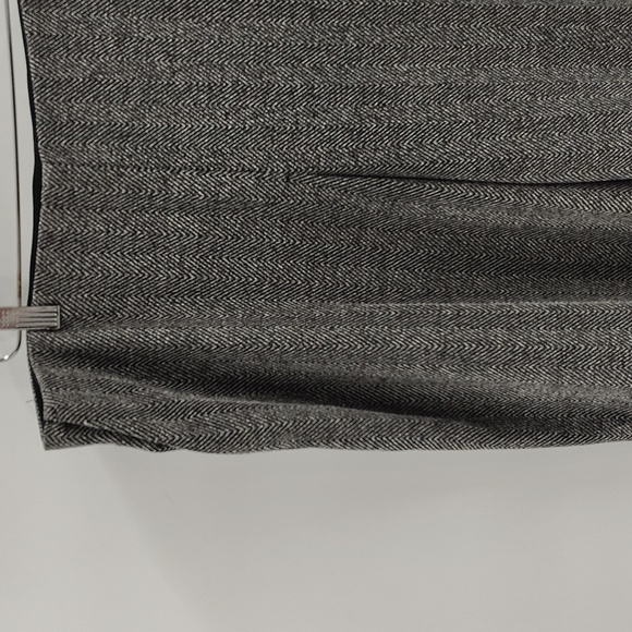 EXPRESS Black Gray Tweed Wide Leg Pants Size Large Elastic Waist Stretch - Picture 2 of 9